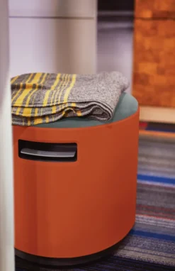 Tabouret mobile réglable en hauteur Buoy - tissu