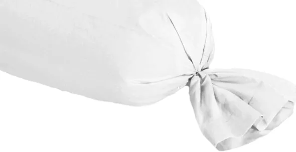Taie pour traversin l. 80 cm - 100 % coton blanc - 80 x 140 cm - lot de 20