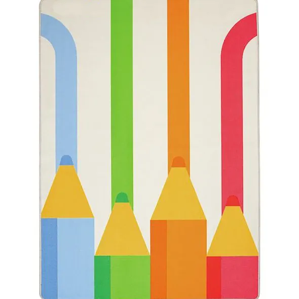 Tapis rectangulaire Crayon - 200 x 150 cm