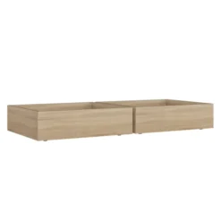 Tiroir de rangement sous lit - Kumyos - l. 90,3 x h. 22,6 x pr. 80 cm - lot de 2