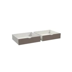 Tiroir de rangement sous lit - Naya - l. 93 x h. 23,8 x pr. 82,6 cm - lot de 2