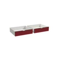 Tiroir de rangement sous lit - Naya - l. 93 x h. 23,8 x pr. 82,6 cm - lot de 2