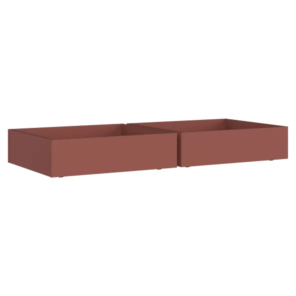 Tiroir de rangement sous lit - Odéos - l. 90,3 x h. 22,6 x pr. 80 cm - lot de 2