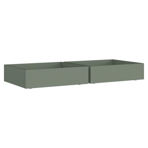 Tiroir de rangement sous lit - Odéos - l. 90,3 x h. 22,6 x pr. 80 cm - lot de 2