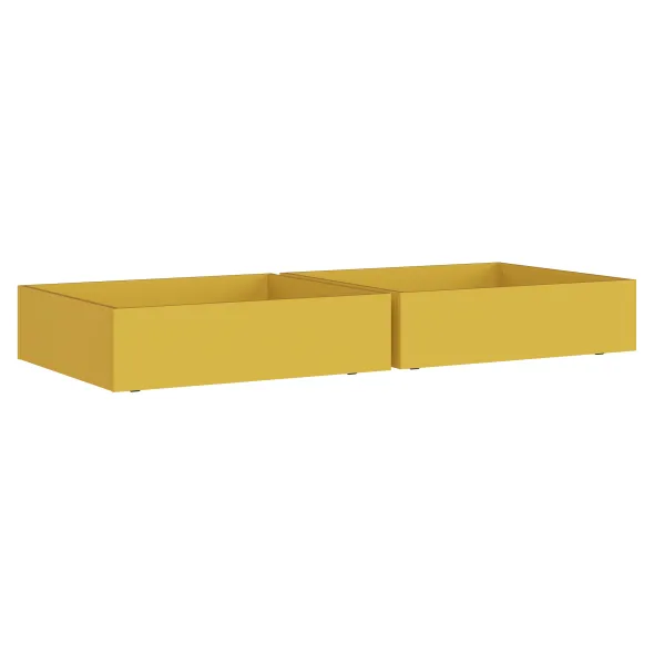 Tiroir de rangement sous lit - Odéos - l. 90,3 x h. 22,6 x pr. 80 cm - lot de 2