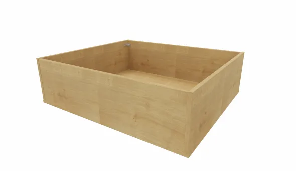 Tiroir de rangement sous lit - Square - pour lit l. 190 cm - l. 91 x h. 29 x pr. 80 cm - par 2
