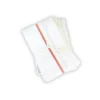 Torchon 100 % coton blanc liteaux couleur - 60 x 80 cm - 200 g/m2 - lot de 20