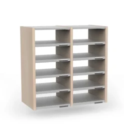 Trieur à cases 2 colonnes Trimod - double face - 10 cases - h. 66 cm - prestation en option