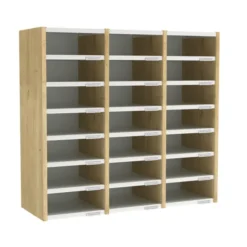 Trieur à cases 3 colonnes Trimod - dos métallique - 21 cases h. 92 cm - prestation en option