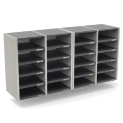 Trieur à cases 4 colonnes Trimod - dos métallique - 20 cases h. 66 cm - prestation en option