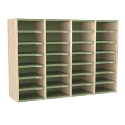 Trieur à cases 4 colonnes Trimod - dos métallique - 28 cases h. 92 cm - prestation en option