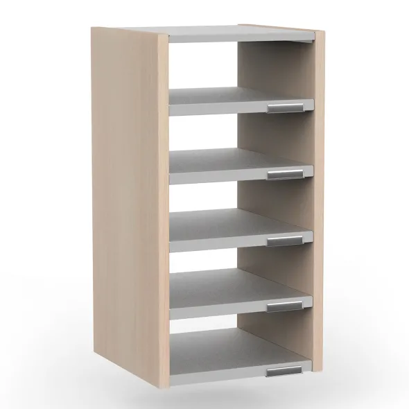 Trieur à cases 1 colonne Trimod - double face - 5 cases - h. 66 cm - prestation en option