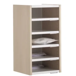 Trieur à cases 1 colonne Trimod - dos métallique - 5 cases - h. 66 cm - prestation en option