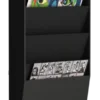 Trieur mural vertical - polystyrène - 6 cases A4 - noir
