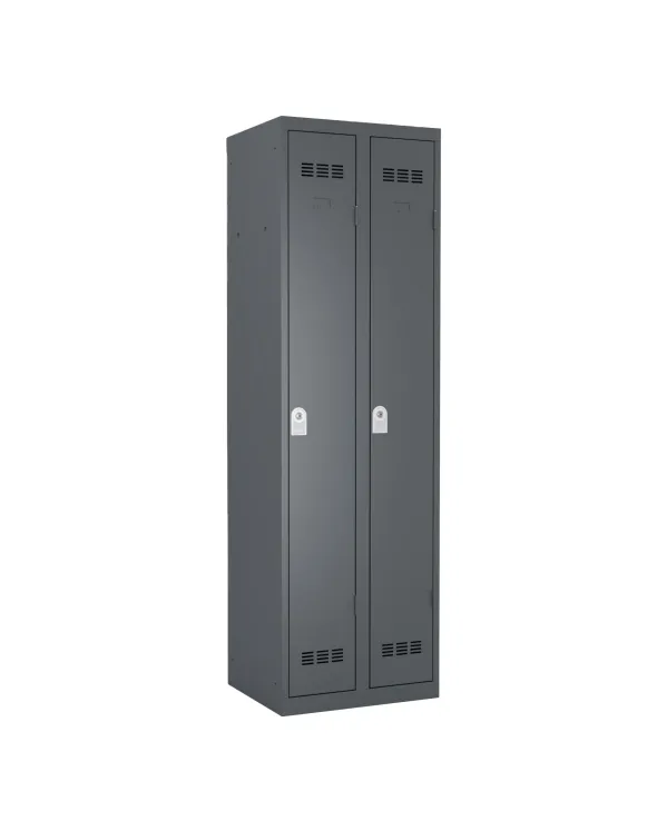 Vestiaire de bureau 2 colonnes serrure à clé ou moraillon