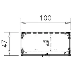 Vestiaire mélaminé Epure - h. 197 x l. 100 cm - 1/2 penderie - portes battantes
