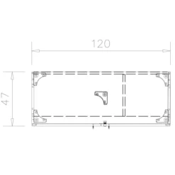 Vestiaire mélaminé Epure - h. 197 x l. 120 cm - 1/2 penderie - portes battantes