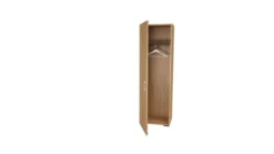 Vestiaire mélaminé Epure - h. 197 x l. 61 cm - penderie - porte battante