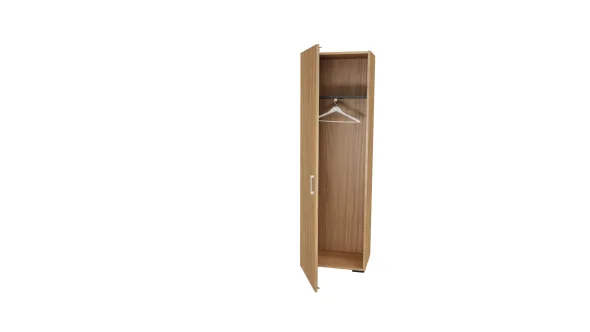 Vestiaire mélaminé Epure - h. 197 x l. 61 cm - penderie - porte battante