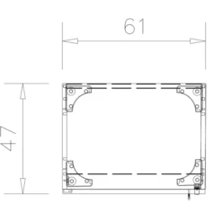 Vestiaire mélaminé Epure - h. 197 x l. 61 cm - penderie - porte battante