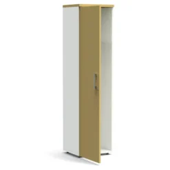 Vestiaire mélaminé Obade - h. 197 x l. 50 cm - 1 tablette avec tringle porte-cintres