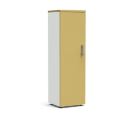 Vestiaire mélaminé Obade - h. 165 x l. 50 cm - 1 tablette avec tringle porte-cintres