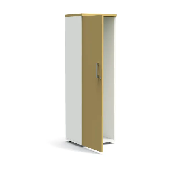 Vestiaire mélaminé Obade - h. 165 x l. 50 cm - 1 tablette avec tringle porte-cintres