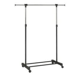Vestiaire mobile extensible Extend - chrome et noir