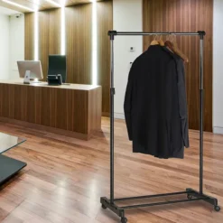 Vestiaire mobile extensible Extend - chrome et noir
