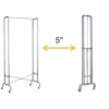 Vestiaire mobile pliable Foldy - gris métal