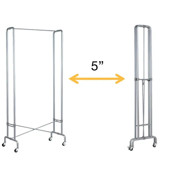 Vestiaire mobile pliable Foldy - gris métal