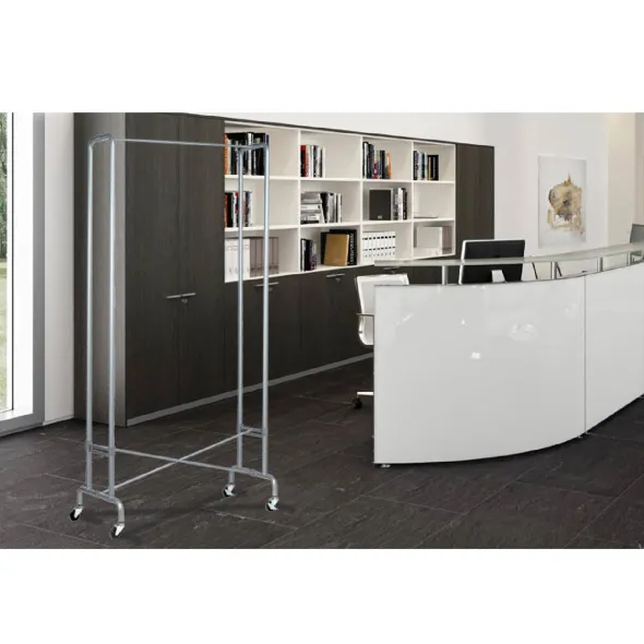 Vestiaire mobile pliable Foldy - gris métal