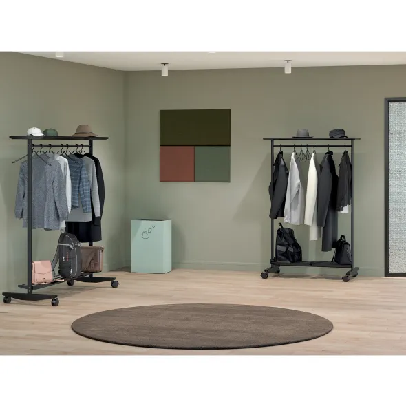 Vestiaire mobile Sherpa - l. 116 cm - avec porte-bagages