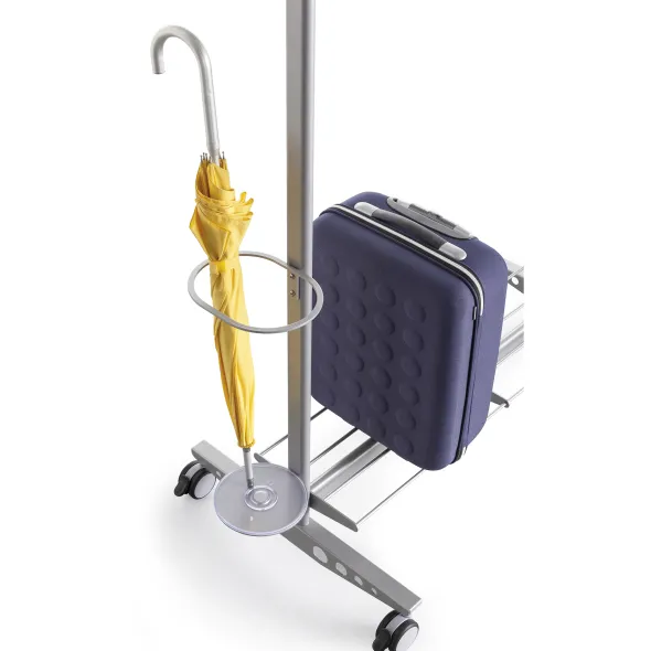 Vestiaire mobile Sherpa - l. 100 cm - avec porte-bagages et porte-parapluie