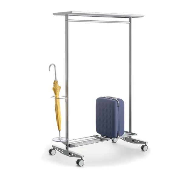 Vestiaire mobile Sherpa - l. 100 cm - avec porte-bagages et porte-parapluie