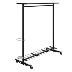 Vestiaire mobile Sherpa - l. 150 cm - avec porte-bagages et porte-parapluie