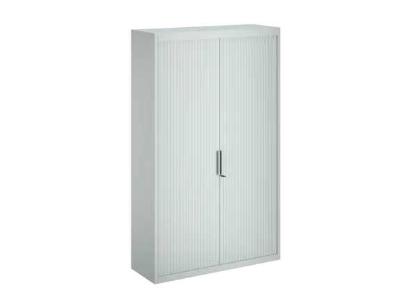 Vestiaire métallique Frameone II - h. 198 x l. 120 cm - demi-penderie - fermeture rideaux