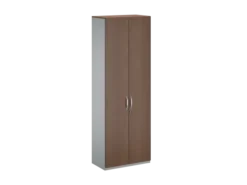 Vestiaire placage bois/mélaminé FrameOne II Manager - h. 229 x 80 cm - penderie - portes battantes