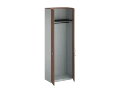 Vestiaire placage bois/mélaminé FrameOne II Manager - h. 229 x 80 cm - penderie - portes battantes