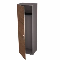Vestiaire placage bois/mélaminé Epure Manager - h. 197 x l. 61 cm - penderie - porte battante