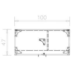 Vestiaire placage bois/mélaminé Epure Manager - h. 197 x l. 100 cm - 1/2 penderie - portes battantes