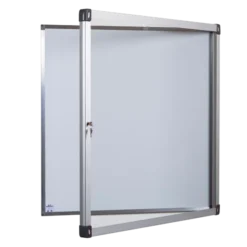Vitrine d'extérieur murale - porte battante en PMMA - fond tôle laquée 15 A4