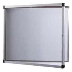Vitrine d'extérieur murale - porte battante en PMMA - fond tôle laquée 15 A4