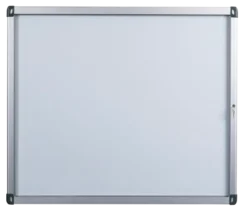 Vitrine d'extérieur murale - porte battante en PMMA - fond tôle émaillée 15 A4