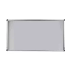 Vitrine d'extérieur murale - porte relevable par vérin en PMMA - fond tôle laquée 21 A4