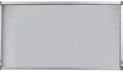 Vitrine d'extérieur murale - porte relevable par vérin en PMMA - fond tôle émaillée 27 A4
