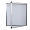 Vitrine d'intérieur murale - porte battante en PMMA - fond tôle laquée 10 A4