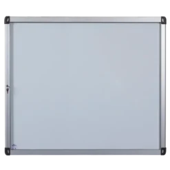 Vitrine d'intérieur murale - porte battante en PMMA - fond tôle laquée 10 A4