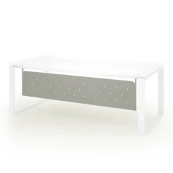 Voile de fond métallique pour bureau Léandre Manager - l. 180 cm pieds cadre