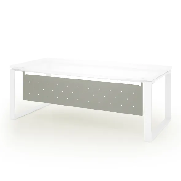 Voile de fond métallique pour bureau Léandre Manager - l. 180 cm pieds cadre